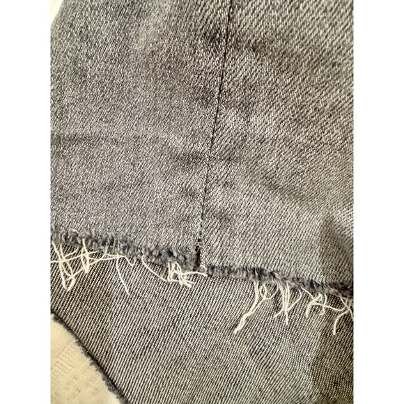 MOTHER Gray Denim Cutoff Shorts | The Hustler Roller Ankle | Size 32 - Picture 5 of 16